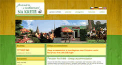 Desktop Screenshot of penzion-nakrete.cz